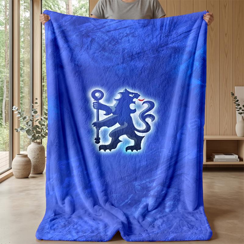 Chelsea FC Theme blanket Soft Flannel Fleece Blanket Warm Lightweight Throw Blanket for Home Sofa Bed