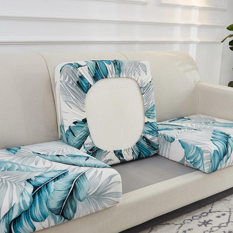 Floral Printed Sofa Seat Cushion Cover For Living Room Stretch Elastic Sofa Slipcover L Shape Corner Couch Cover 1/2/3/4 Seater