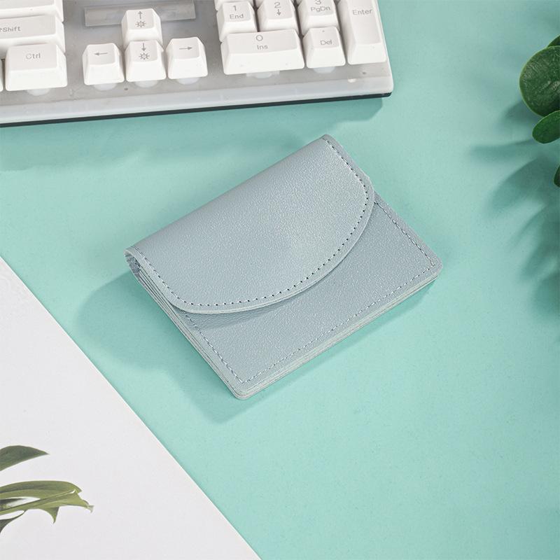 New Women's Wallet, Solid Color Bag, Card Bag, Women's High-end Sense of Small, Simple and Trendy Coin Purse Bag