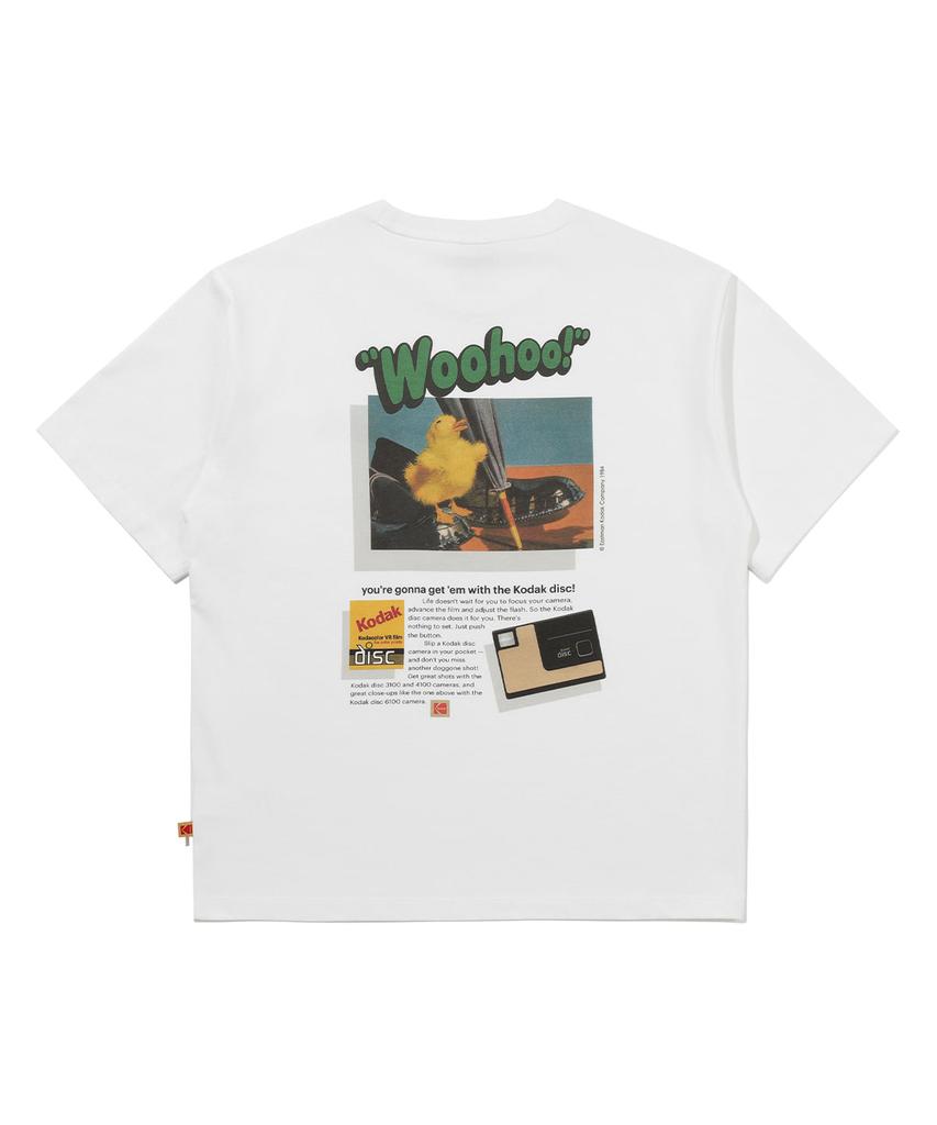 KODAK Aerocool Say Kodak Graphic Short Sleeve T-Shirt White