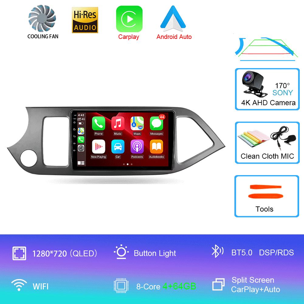 Android 14 Car Radio For Kia Morning 2 Picanto 2011 - 2017 Multimedia Video Player Navigation Stereo GPS No 2din 2 Din Dvd