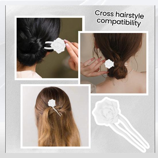 1/2Pcs Hair Stick Skull Rose Flower Shape Hairpin Dark Design Hairpin Weddings Parties Photography Girl Hair Accessories
