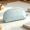 Stationery Organizer for Desk Shell Shape Pencil Pouch, Large Capacity Durable Polyester Fiber Storage Back to School Supplies Case, Smooth Zipper Bag