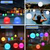 Solar Powered Inflatable Ball with Remote Control 16 Colors LED Luminous 3 Working Modes Waterproof Floating Swimming Pool Party Decoration Light Ball