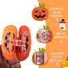 Halloween Pumpkin Hair Clips For Women - Small Hairpins For Thin Hair, Cute Barrettes, Nonslip Clamp Accessories (Orange)