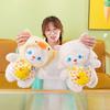 Cute Little Milk Sheep Plush Toy Doll Turned Into Little Yellow Duck Hat Set Doll To Soothe the Lamb and Sleep with the Doll