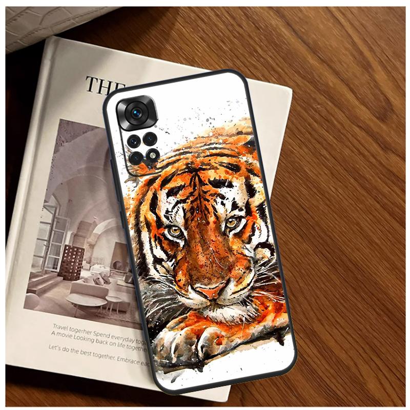 Tigergesicht Hülle Für Xiaomi Redmi Note 13 9 10 11 12 14 15 Pro Plus Abdeckung Für Redmi 15 C 12C 13C 14C 10C