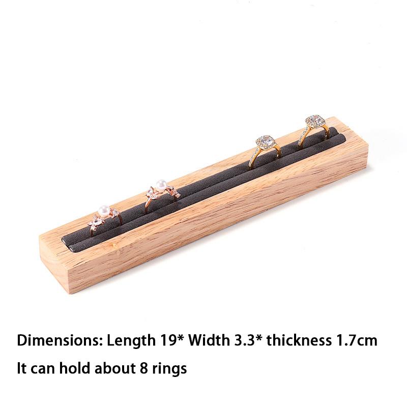 Jewelry Solid Wood Display Tray Set Combination Jewelry Display Rack Ring Earring Jewelry Display Rack Jewelry Organizer Box