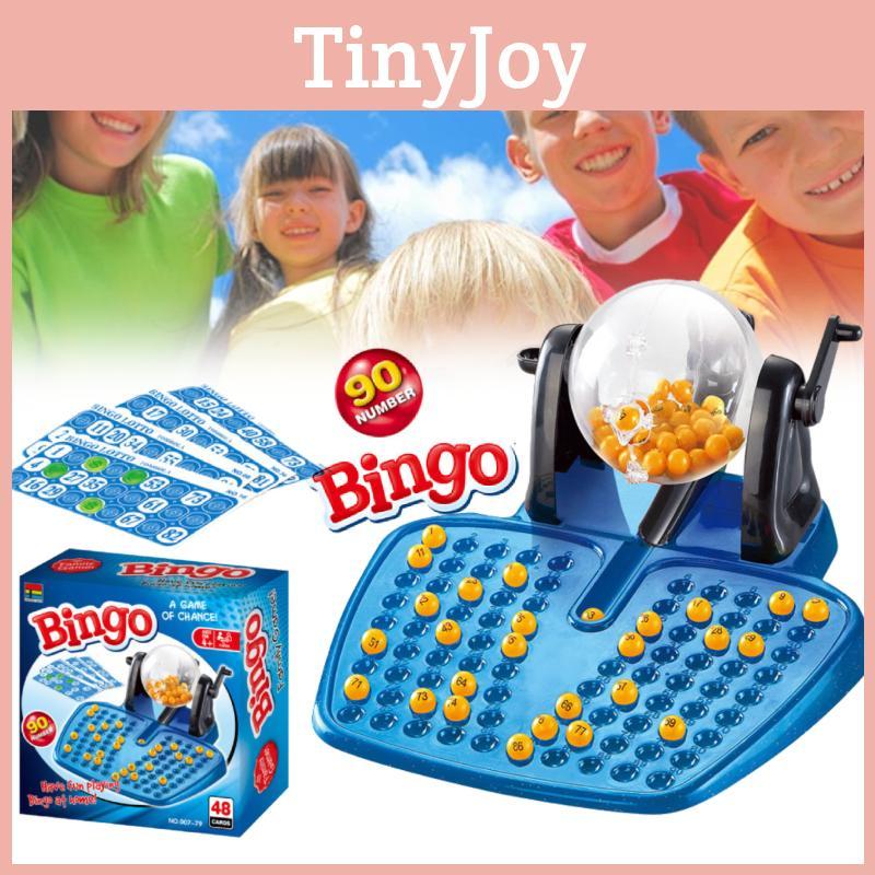 Interactive Bingo Game Hand Crank Lottery Machine Colorful Family Fun Toy For Kids