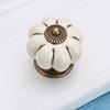 Furniture Handle Pumpkin Ceramic Door Knob Cabinet Handles For Drawer Cupboard Kitchen Pull Handle