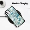 Blauer Schmetterling Meereswelle Für IPhone17 16 15 14 13 12 11 Plus Pro Max Plus Kabelloses Ladegerät Handyhülle