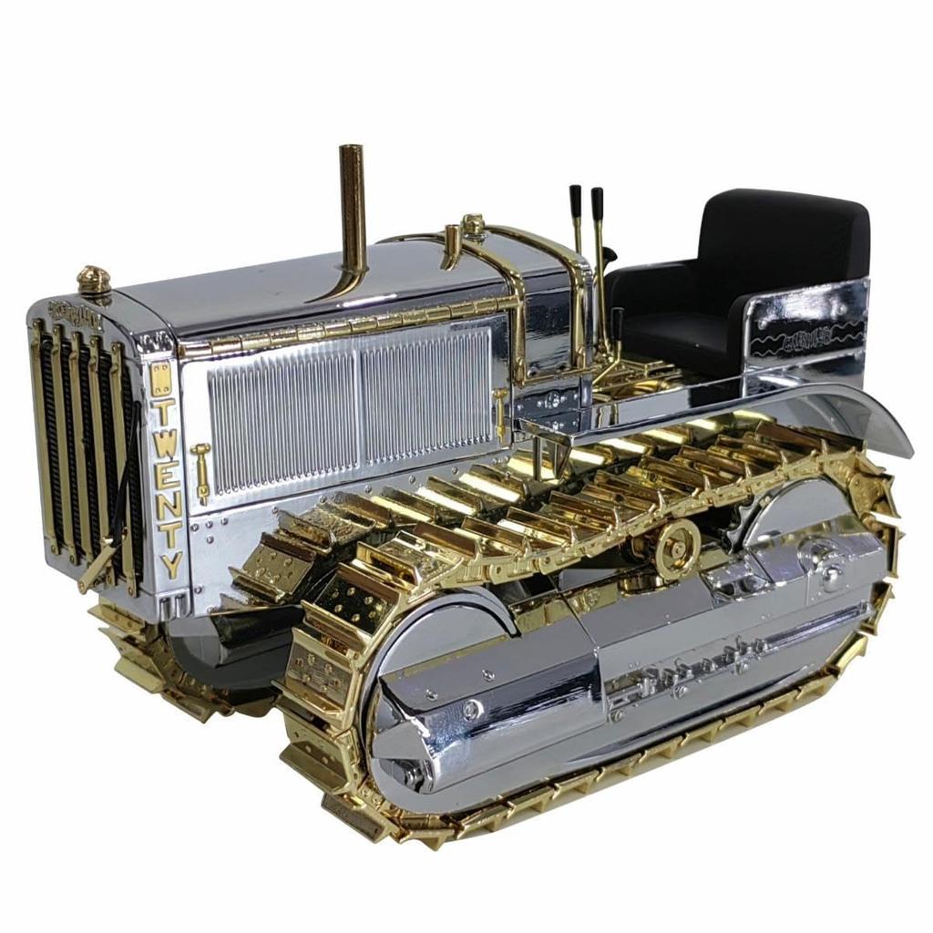 DIECAST MASTERS Scale Caterpillar CAT 20 Tractor 100th Anniversary Special Gold Edition DM85760 1/16 Track-Type (Finished Product)