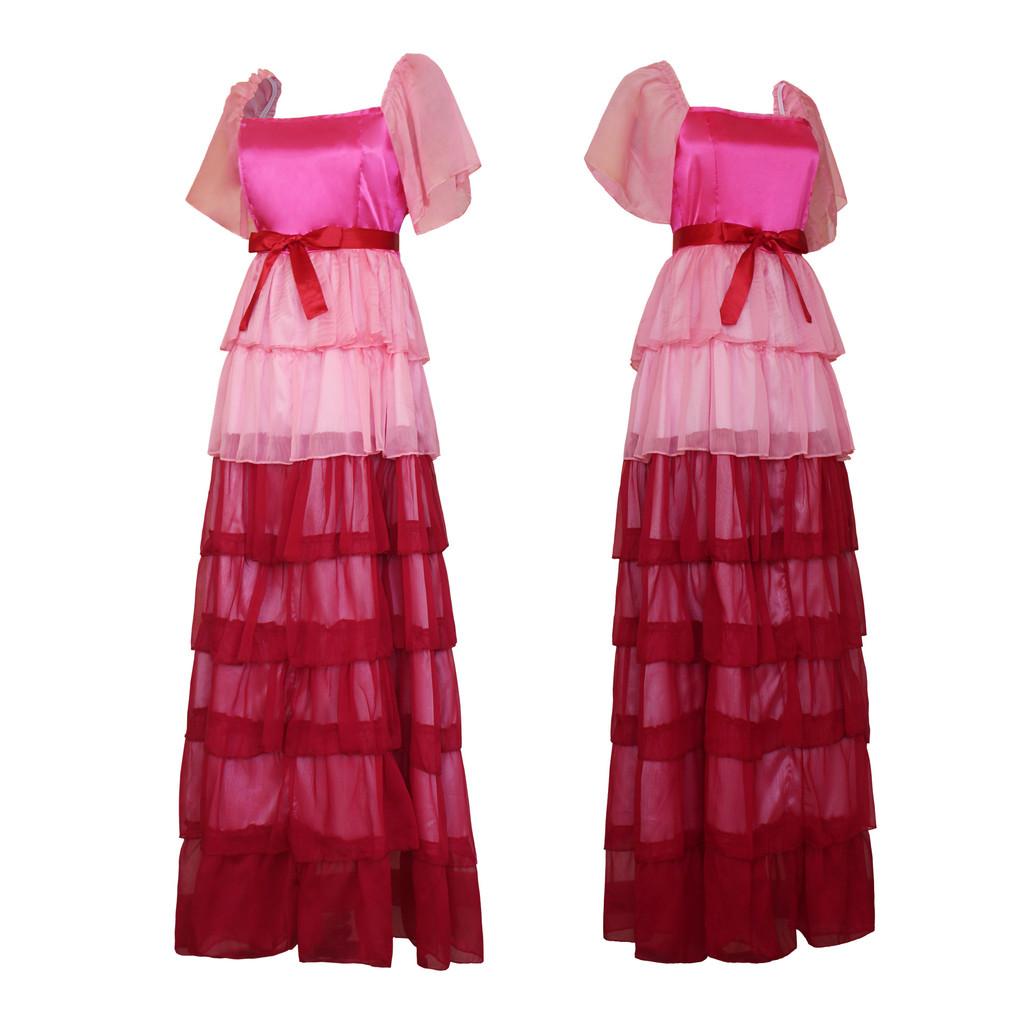 Hermione Harry Potter Granger Cosplay Costume Mesh Yarn Dress Party Halloween