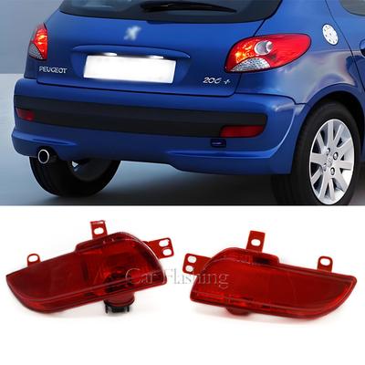 For Peugeot 206 207 Rear Bumper Fog Light Reflector Rear Bumper Light