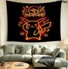 Pokemon Wall Tapestry Aesthetic Wall Hanging Printed Fabric Blanket Decorative Tapestries For Bedroom Living Room Home Decor