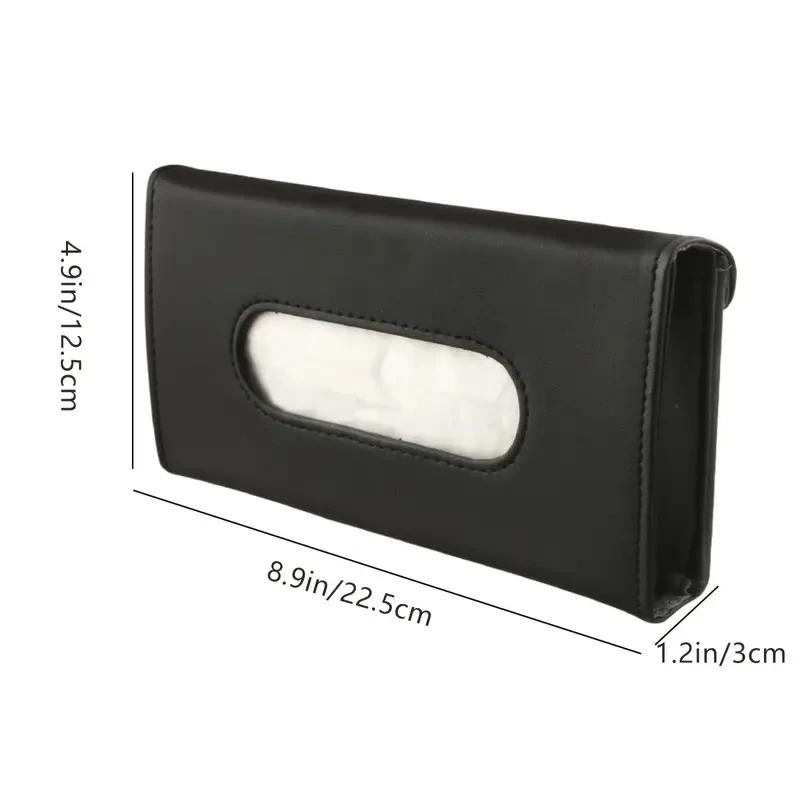 1 pc Creative car sunshade tissue bag car leather tissue box sunroof hanging seat car tissue box