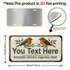 Piatto 2D, Cartello Personalizzabile Fai-da-te con Testo, Cartelli Metallici Vintage per Decorazione Murale Esterna, Giardino, Porta d'Ingresso, Recinzione, Portico, Cortile