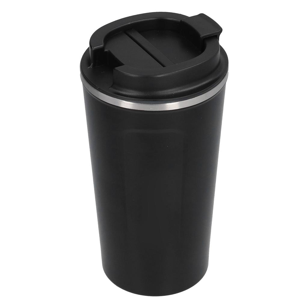 510ml Coffee Cup Double Wall Stainless Steel Insulated Coffee Mug Portable Vacuum Cup for Car Travel Black