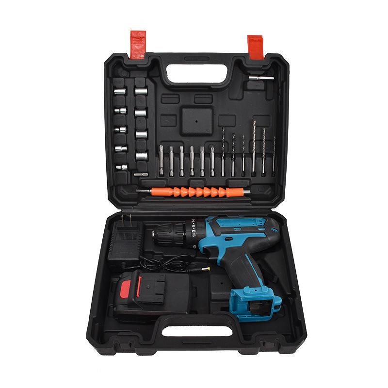 Dual-Speed Electric Impact Screwdriver & Drill with Rechargeable Lithium Battery