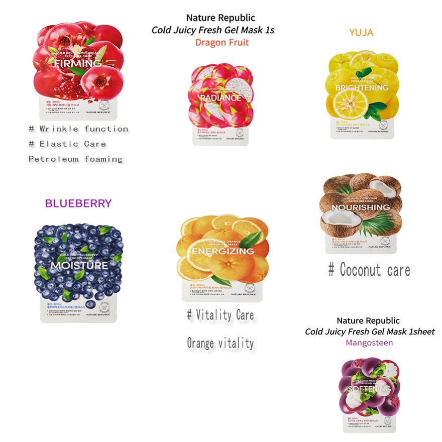 

Гелевая маска Nature Republic Cold Juicy Coconut Fresh, 25 мл, 7 видов