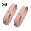 1 Pair Unisex Armband Adjustable 2.5CM Width Solid Color Leg Strap Elastic Shirt Sleeve Holder Arm Cuffs Bands Party Wedding Clothing Accessories