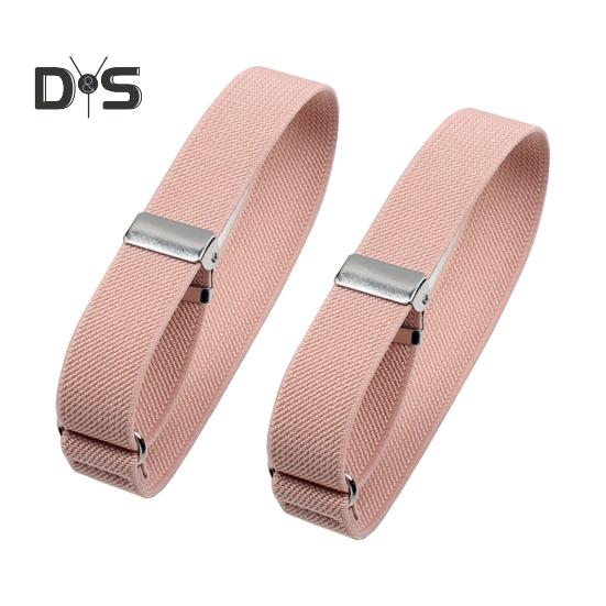 1 Pair Unisex Armband Adjustable 2.5CM Width Solid Color Leg Strap Elastic Shirt Sleeve Holder Arm Cuffs Bands Party Wedding Clothing Accessories