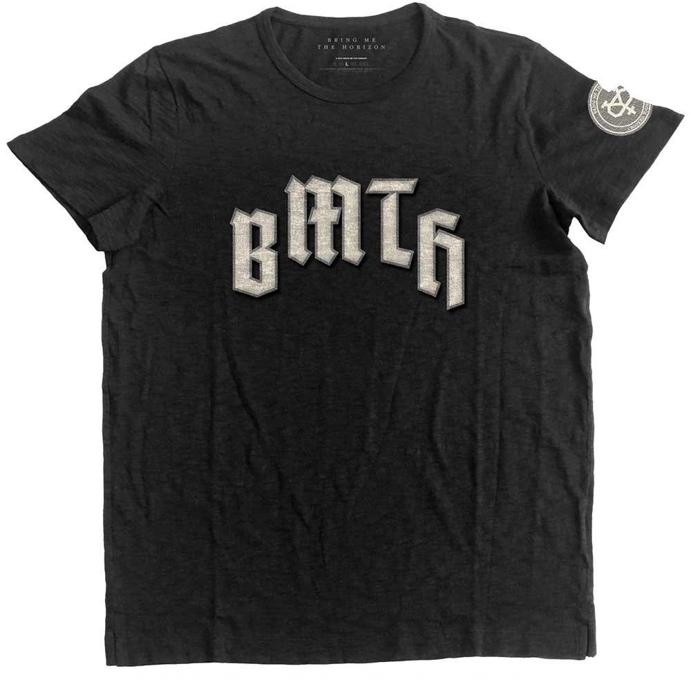 Черный Bring Me The Horizon Кривая молодая официальная футболка мужская мужская XL