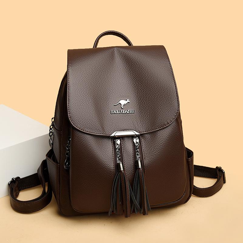 Dual-shoulder Bag - Stylish, Large-capacity Travel Backpack, Casual and Versatile Fringed Backpack