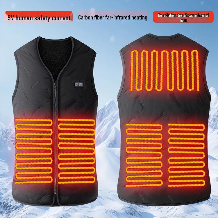 Heated Cotton Vest for Outdoor and Leisure - Unisex Winter Warmth