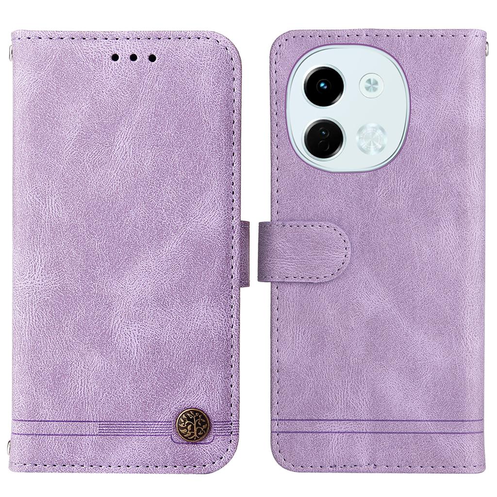 For TECNO Spark 30 5G/Pova 6 Neo 5G Leather Wallet Cases Skin Touch Phone Cover Stand with Strap