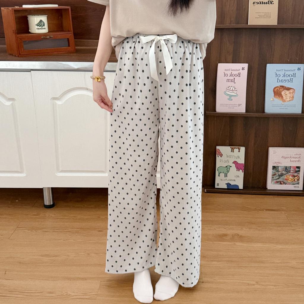 Sweet Cloud Cotton Can Be Worn Outside Cartoon Pajama Pants Loungewear Loose Thin Print Cute Korean Walking Pants Cotton Feeling
