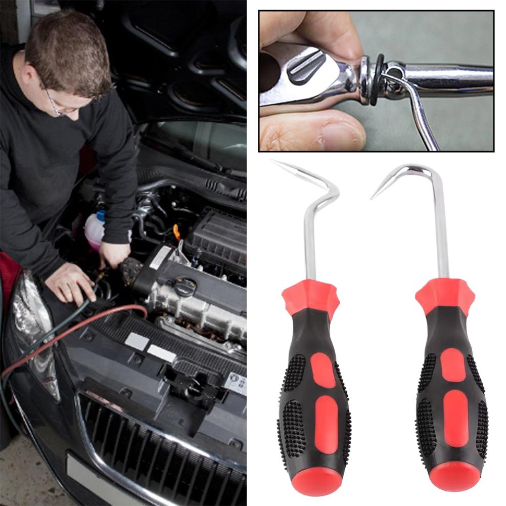 2pcs Car Oil Seal Screwdriver Hook Puller O-ring Seal Car Maintenance Tool Disassembly And Maintenance Tool