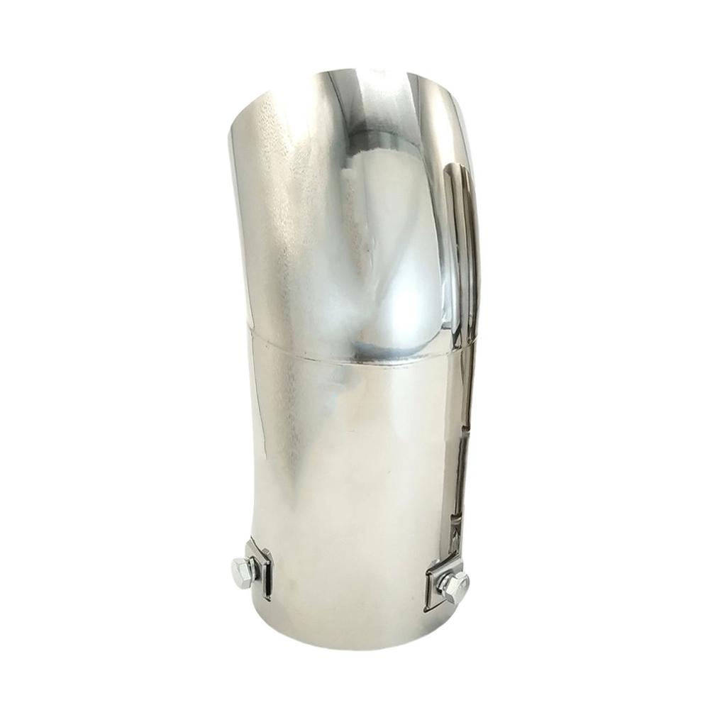 Universal 76mm Car Stainless Steel Outlet Tailpipe Exhaust Muffler Pipe Throat Trim Rear Noise Canceller Car Accessories