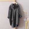 Women's Spring & Summer Korean-Style Shirt - Long-Sleeve, Loose Oversize Sunscreen Jacket Shirt Top