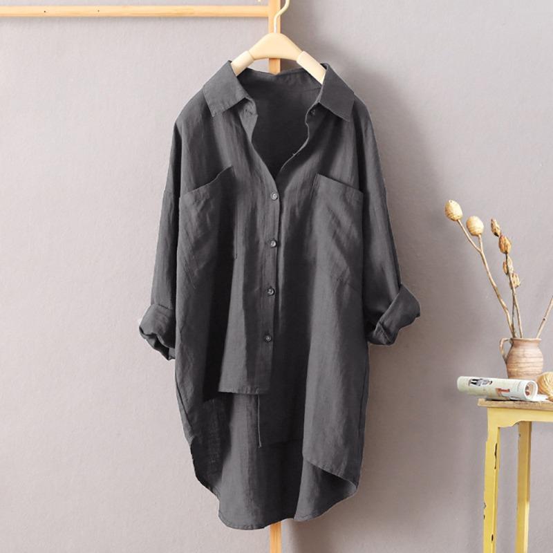 Women's Spring & Summer Korean-Style Shirt - Long-Sleeve, Loose Oversize Sunscreen Jacket Shirt Top