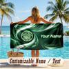 Custom Text Beach Towel, Soft Absorbent Swimming Multi-use TowelCeltic FC