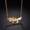 Atoztide Personalized Custom Name Necklaces Pendant for Women Stainless Steel Heart Beads Chain Mother Kids Birthda Jewelry Gift