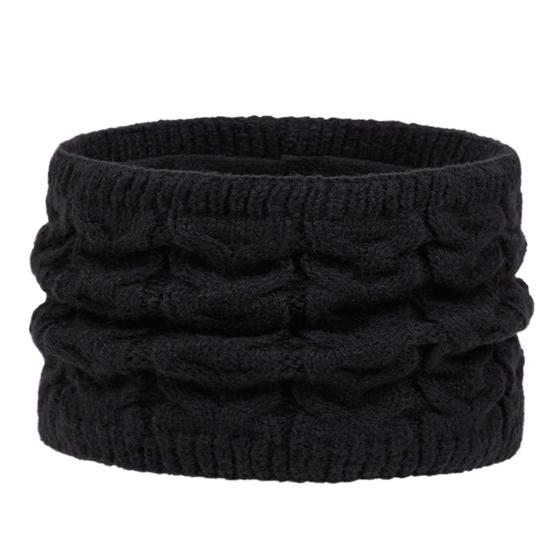 3Pcs/Set Women Winter Hat Scarf Gloves Set Twist Texture Plush Ball Decor Brimless Hat Scarf Touchscreen Glove Set