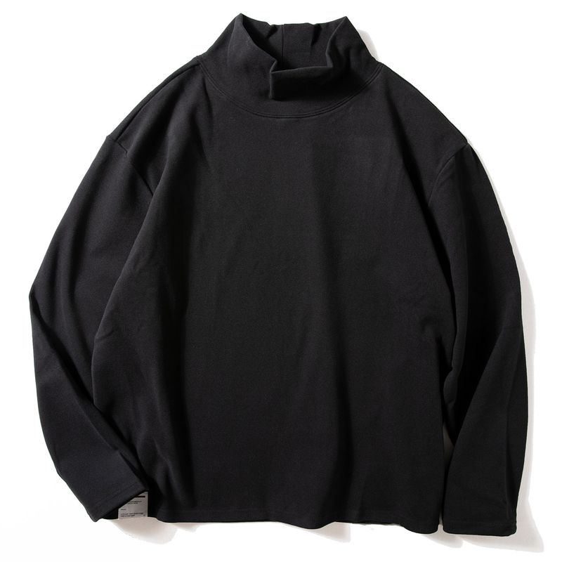Double-Sided Fleece Turtleneck Base Layer Men's Autumn and Winter Basic Versatile Long-Sleeve T-Shirt Casual Warm Base Layer Thermal Top