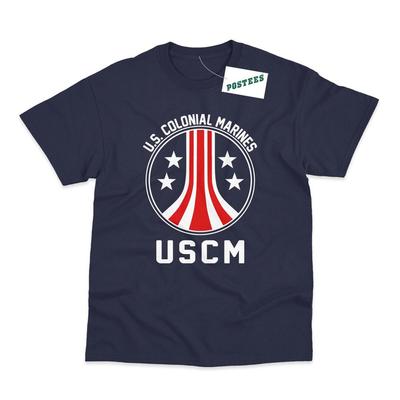 US Colonial Marines USCM Inspired by Alien Printed T-Shirt