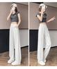 Ice Silk High-Waisted Wide-Leg Sweatpants for Women - Summer 2026 Thin Drapey Sun Protection Sportswear