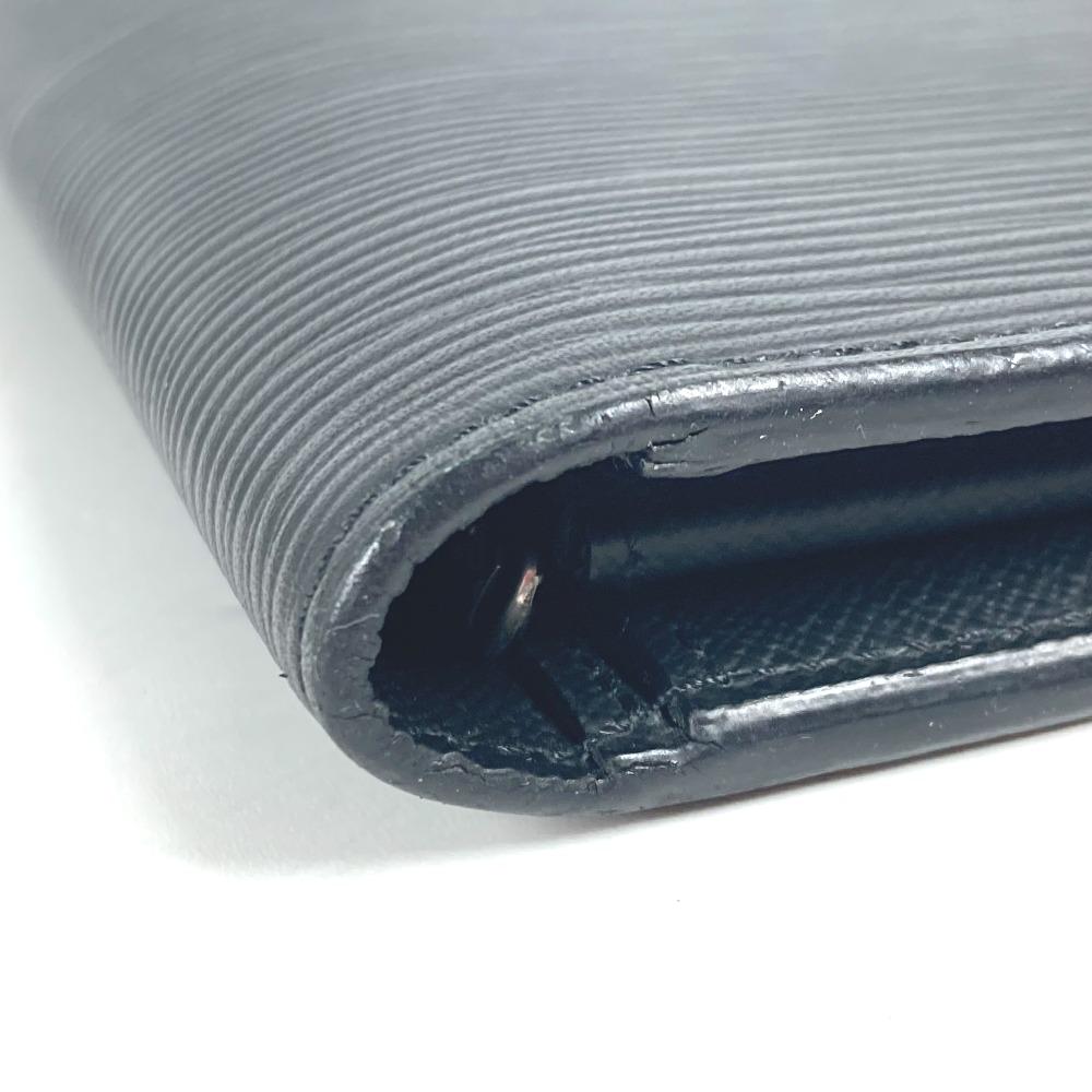 Louis Vuitton M60622 Epi Portefeuille Brazza bifold Long Wallet Noir Black