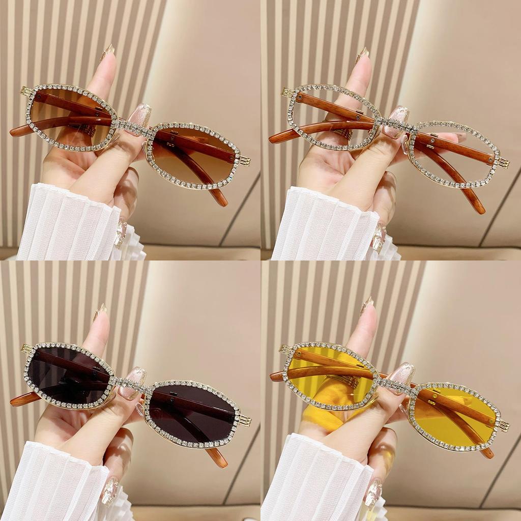 Retro Sun Glasses Oval Frame With Uv400 Protection For Fashionable Outdoor Wear