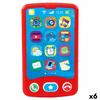 Playgo Red Toy Phone 6.8 X 11.5 X 1.5 Cm (6 Units)