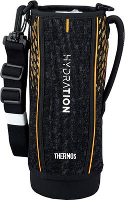 Thermos Replacement Sports Bottle with Handy Black Orange FHT-1501F Pouch, (BKOR)