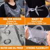 100pcs Transparent Anti Pollution Apron Cleaning Kitchen Cooking Aprons New Disposable Apron  Adults