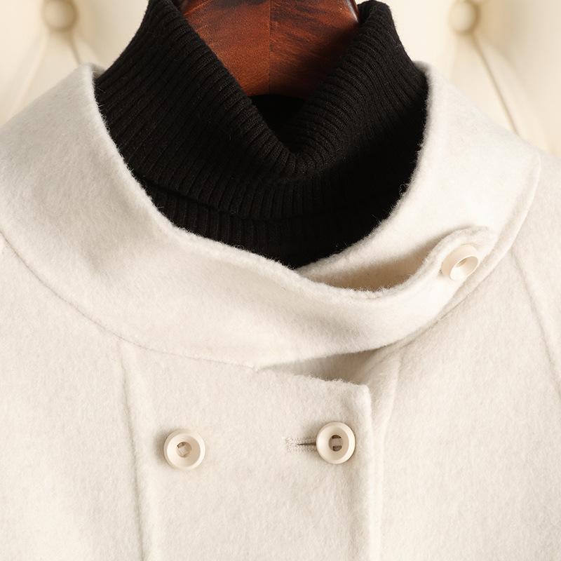 Double-sided cashmere coat women's autumn new high-end temperament camel wool small woolen coat