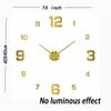 10 Inch Circular Minimalist and Fashionable Luminous Wall Clock Living Room Decoration Silent and Punch Free Wall Clock 3d