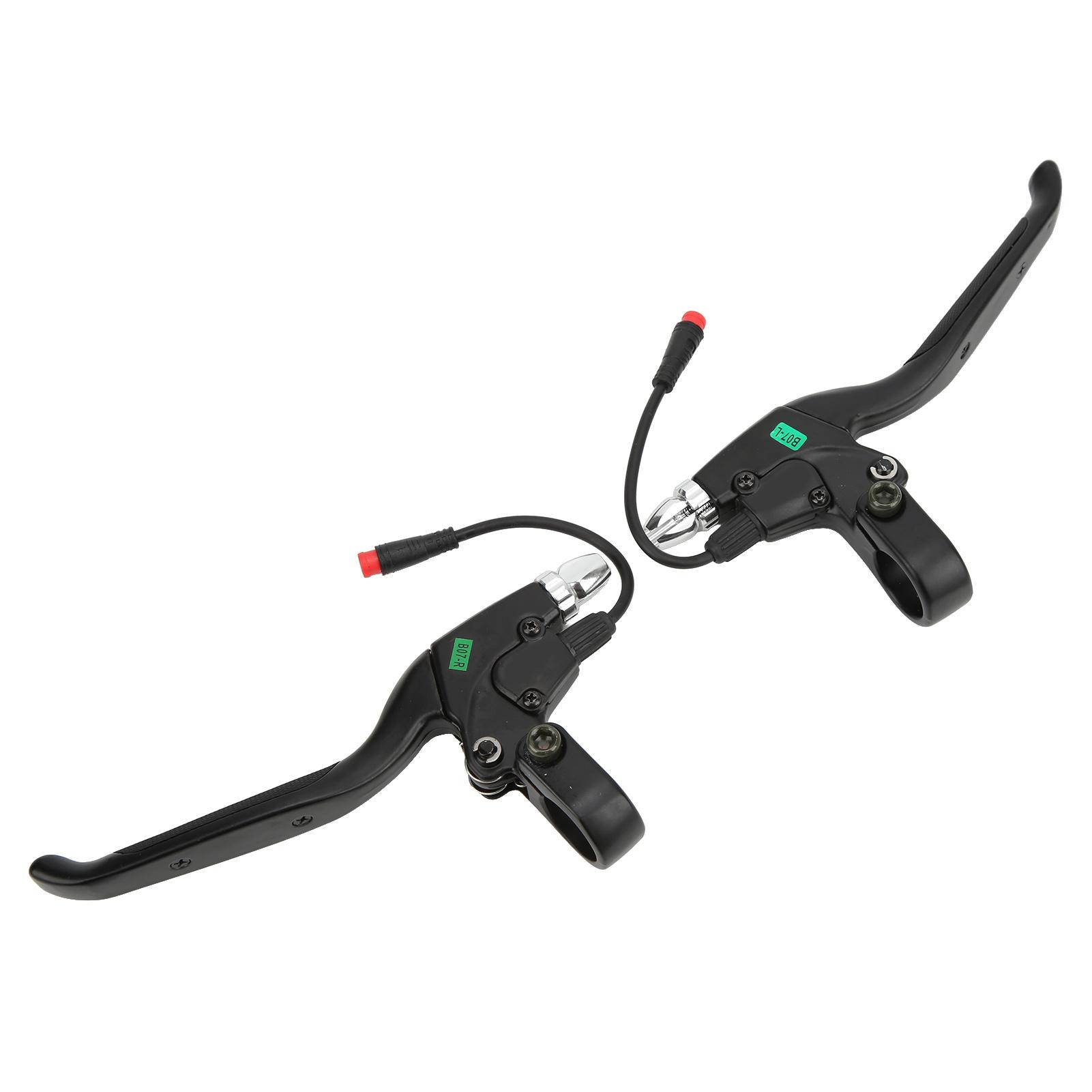 1 Paire Trottinette Électrique, Poignée de Frein Gauche Droite avec Levier de Poignée de Frein de Trottinette Connecteur Étanche 2 broches pour 2 Roues
