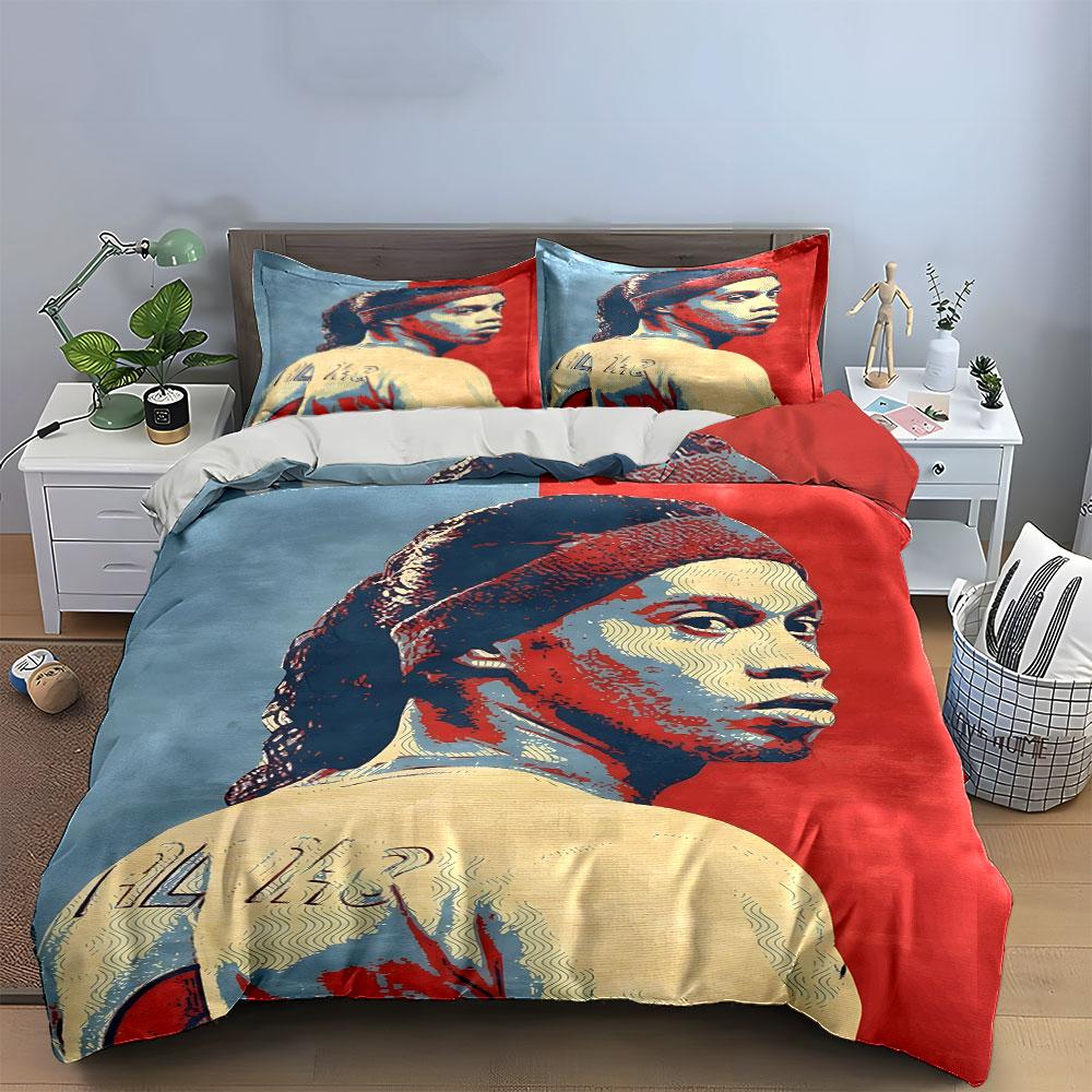 Portrait of a Footballer. Bedding Sets Duvet Cover Sets Duvet Covers Pillowcases(1 * Duvet Cover 2 * Pillowcases Without Duvet Insert)